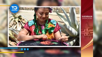 Ella es Claudia Vasquez, artesana que confeccionó el vestido de Claudia Sheinbaum