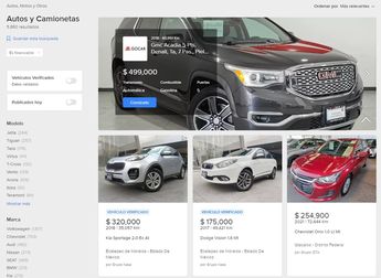 Autos en venta en Mercado Libre / TELEDIARIO