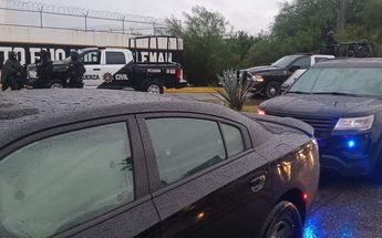 El cuartel de Fuerza Civil en Apodaca fue atacado la mañana del viernes. | Fabricio Gallegos