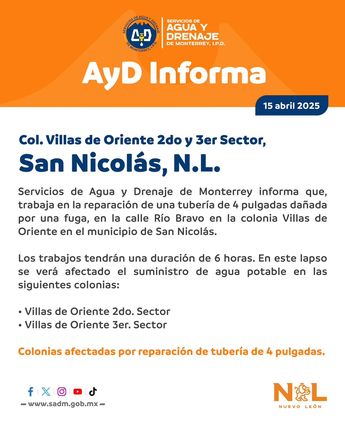 Cortes de agua en San Nicolás. | Especial