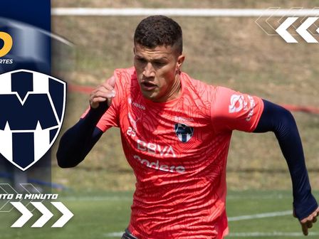 Nelson Deossa en el entrenamiento de Rayados / Foto: Rayados