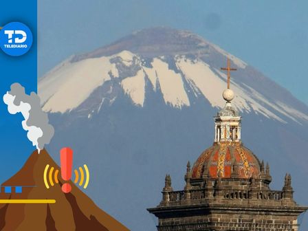 Vista del volcán Popocatépetl desde la ciudad de Puebla / Agencia Es Imagen