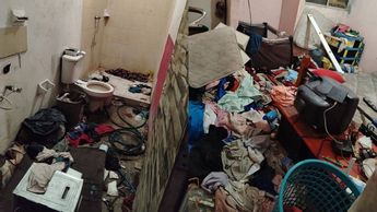 Así era la casa en la que rescataron a una bebé de 6 meses de edad en Valle Alto, Veracruz.