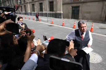 Ricardo Monreal acude a Palacio Nacional para presencia el informe de gobierno este 1 de septiembre.