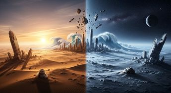 En la zona habitable la vida sería extremadamente difícil debido a las constantes y violentas tormentas o la radiación. / AI Studio