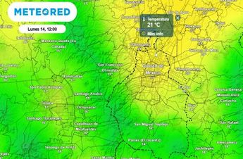 En la tarde del lunes, la temperatura máxima oscilará alrededor de 21 °C en las alcaldías del centro de la CdMx / Meteored