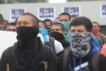 Mitin de estudiantes en Reforma / Jorge Carballo