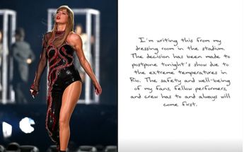 Taylor Swift publicó que la seguridad de sus fans eran prioridad por lo que decidió posponer su segundo concierto en Brasil / Instagram / X