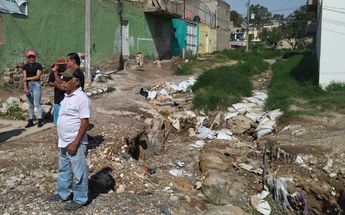 Socavón en la zona mencionada / Diana Barajas