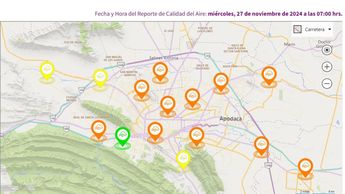 Solo una estación reporta buena calidad del aire.| Especial