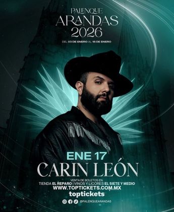 La Feria de Arandas se lleva a cabo del 3 al 18 de enero de 2026 | Palenque de Arandas vía Facebook