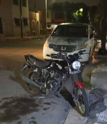 Motocicleta robada. | Cortesía