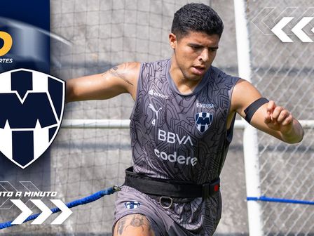 Víctor Guzmán regresó a los entrenamientos con Rayados