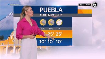 Pronóstico del tiempo para Puebla, con Jessica de Luna - 08 de agosto de 2022
