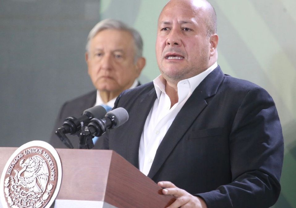 Enrique Alfaro, gobernador de Jalisco, estuvo presente en la Mañanera / Ariel Ojeda