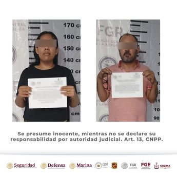 Arturo 'N' fue asegurado junto a Samanta Sarahí ‘N’ | Secretaría de Seguridad Pública