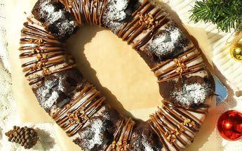 Rosca de Reyes de chocolate / Cortesía Jolly Molly Donuts