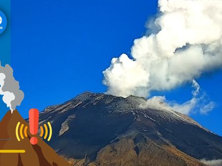 El semáforo de alerta volcánica del Popocatépetl está en Amarillo Fase 2 HOY 21 de noviembre de 2024 / Cenapred