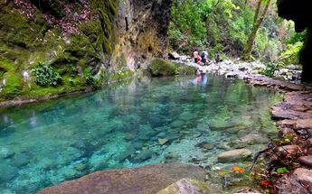 Senderismo en la reserva de la Biósfera de la Sierra Gorda en Querétaro. Foto: Especial.