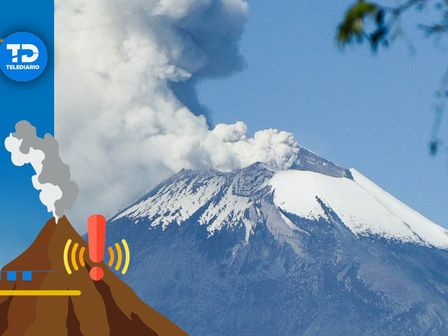 Popocatépetl ofrece espectacular fumarola durante las primeras semanas de octubre / Agencia Es Imagen