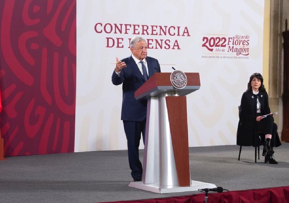 AMLO en La Mañanera. | Presidencia