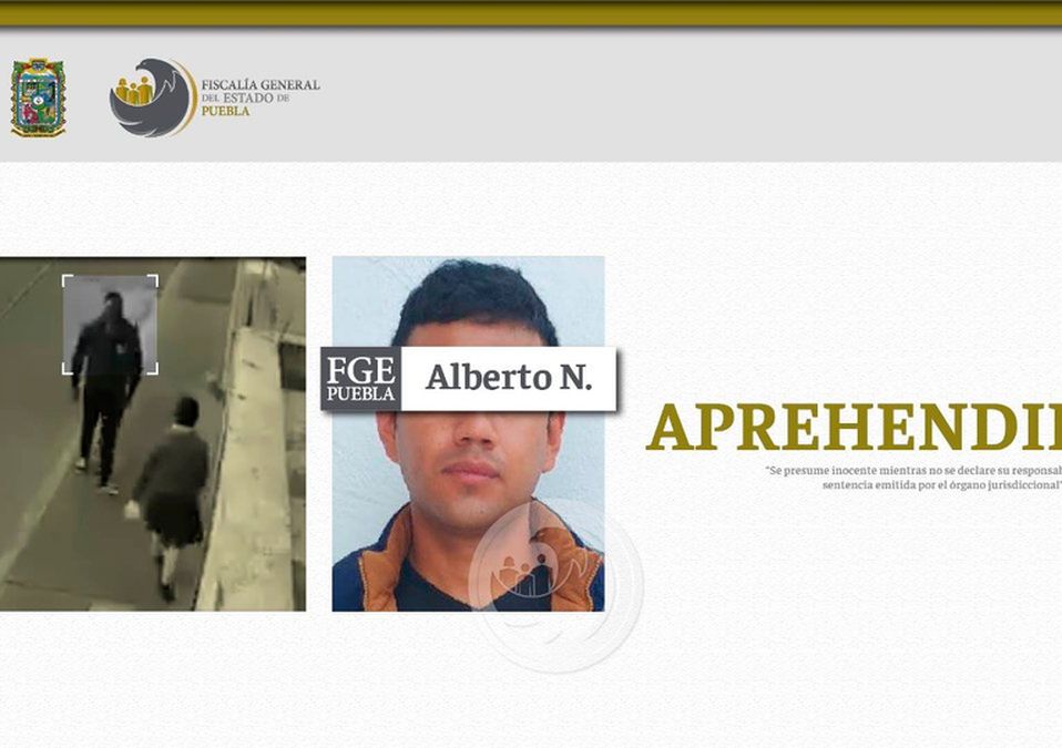 Alberto N., detenido por agredir sexualmente a una niña en Puebla / Fiscalía de Puebla