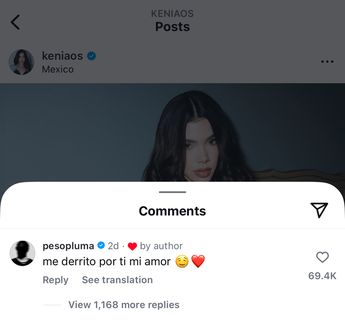 Peso Pluma confirma romance con Kenia Os