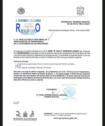 Gobierno de Sonora pagó a Karely Ruiz