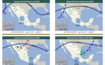 Frente frío 36 trayectoria