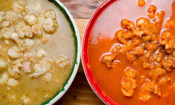 Pozole verde y rojo