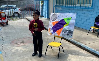 Recrean ‘mini Telediario’ en kinder de El Barrial | Pamela Villanueva