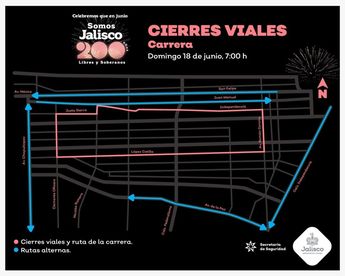 Calles cerradas por los 200 años de Jalisco | Especial