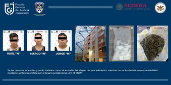 Este fue un operativo realizado por la Fiscalía General de Justicia de la Ciudad de México (FGJCDMX) en coordinación con la Secretaria de la Defensa N