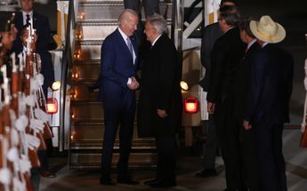 Andrés Manuel López Obrador y Joe Biden en AIFA / Javier Ríos