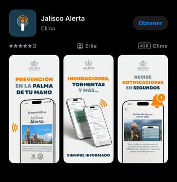 La App promete ser una herramienta que salvará múltiples vidas en la entidad. | Foto: Alerta Jalisco en Android.