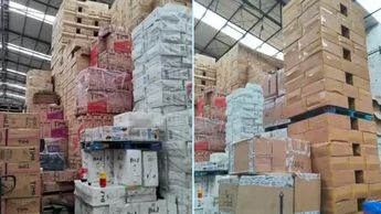 Decomisan cigarros pirata y alcohol adulterado en predio de Azcapotzalco