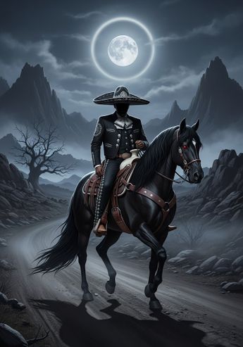 El Charro Negro se aparecerá para ofrecerte oro, dinero o cualquier riqueza. La leyenda advierte que si aceptas, habrás sellado un pacto. (Gemini)