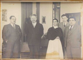 Trotski con Frida Kahlo / Cortesía