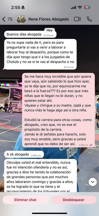 El presunto agresor indicó que la agresión se debió a un malentendido, según dijo en una conversación / Cortesía Ari Téllez