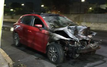Automóvil con pérdida total/ Enrique Luna