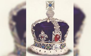La corona de San Eduardo porta una perla extraída del Mar de Cortés en México /Especial