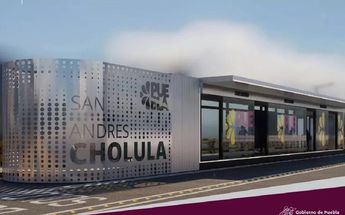 Imagen ilustrativa de la estación de la Línea 4 del RUTA Puebla en San Andrés Cholula / Especial
