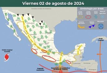 Clima México 2 agosto