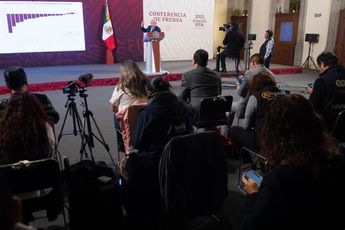 El mandatario federal en conferencia de prensa matutina en Palacio Nacional. | Cortesía