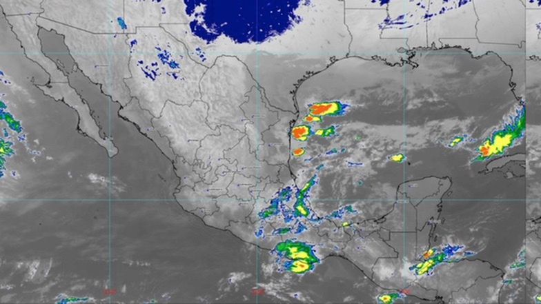 Imagen de satélite del Servicio Meteorológico Nacional del viernes 7 de enero de 2022 / SMN.