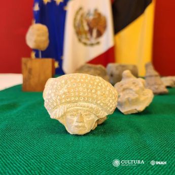 Una de las piezas entregadas desde Bélgica / Secretaría de Relaciones Exteriores