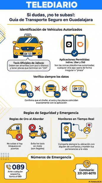 Puedes realizar reportes anónimos al 089 o contactar directamente a la Comisaría de Guadalajara al teléfono 331-201-6070 | NotebookLM