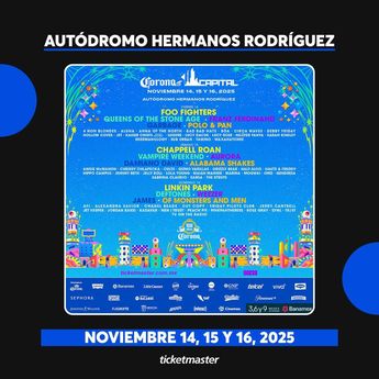 Cartel oficial del Corona Capital 2025. (X de Ticketmaster México)