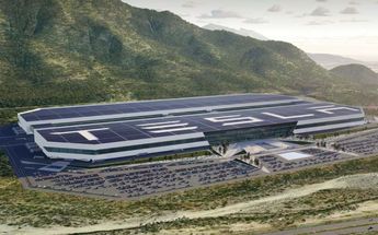 Render del proyecto de la Gigafactory de Tesla en Santa Catarina, Nuevo León. | Cortesía: Tesla