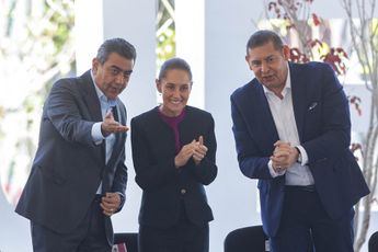 Claudia Sheinbaum deseó éxito a Alejandro Armenta, quien sucederá a Salomón Céspedes en la gubernatura de Puebla / Agencia EsImagen